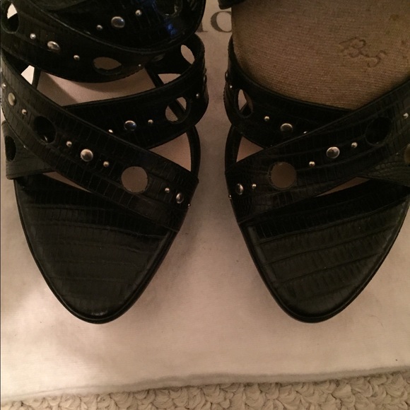 Dior sandals size 38 black studded slingback - Picture 12 of 13